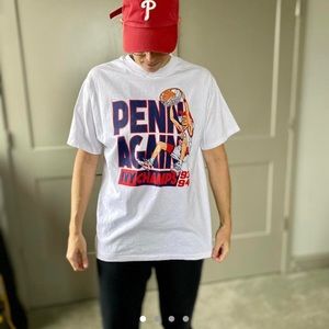 Vintage 90’s single stitch University of Penn basketball shirt. Hanes Beefy-T.